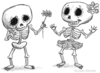 Clipart Halloween Skeletons Image
