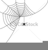 White Spider Web Clipart Image