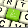 Thumbs Up Down Clipart Image