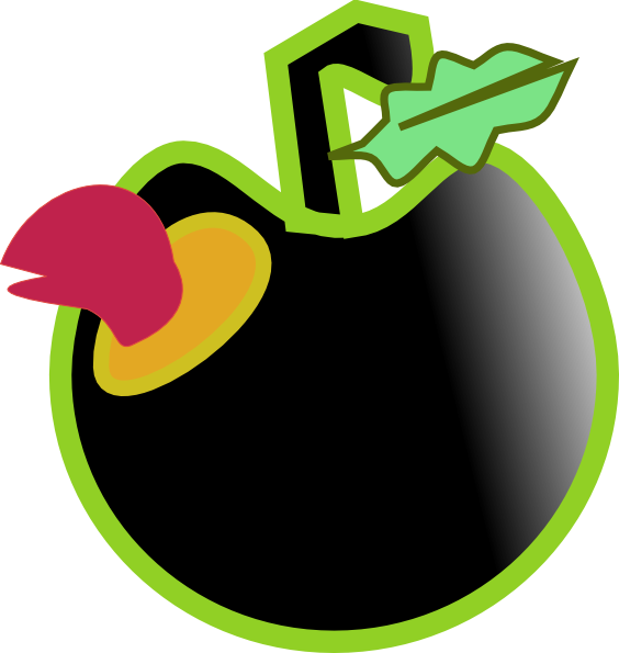 apple with worm clip art free - photo #12
