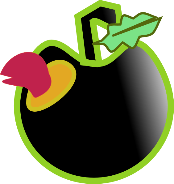 clipart apple worm - photo #11