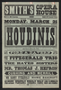 Return Of The Greatest Of All Magicians, The Houdinis, Harry, Bessie  Original Introducers Of Metamorphosis, Greatest And Finest Trunk Mystery The World Has Ever Seen, Challenge Hand-cuff Act, Open To The World .... Image