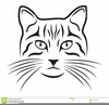 Black White Cat Hat Clipart Image