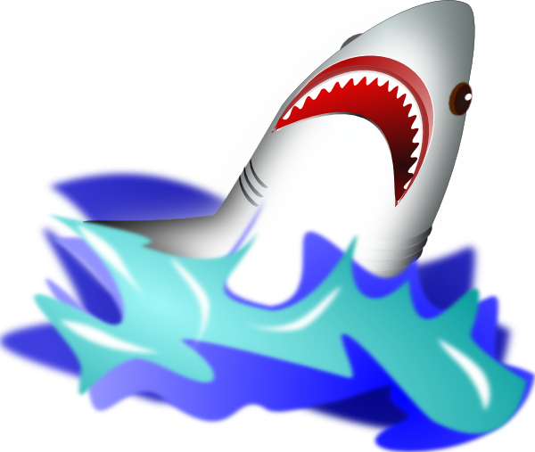 free animated shark clipart - photo #5