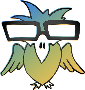 Bird With Glasses Clip Art