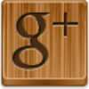 Free Wood Button Google Plus Image