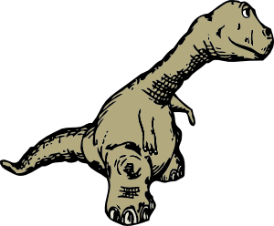 Dinosaur Sideview Clip Art