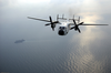 A C-2a Greyhound Assigned To The  Rawhides  Of Fleet Logistics Support Squadron Four Zero (vrc-40) Home Ported In Norfolk, Va., Makes A Logistics Run To Uss Enterprise (cvn 65). Image