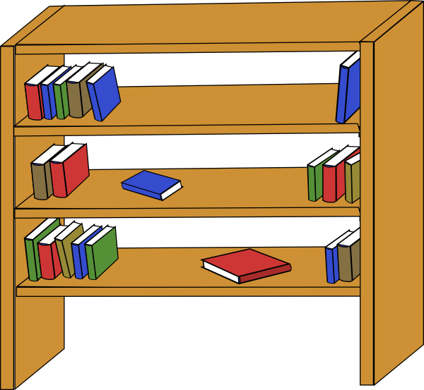 library shelf clipart - photo #1