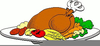 Clipart Of Thanksgiving Turkey Dinner Image