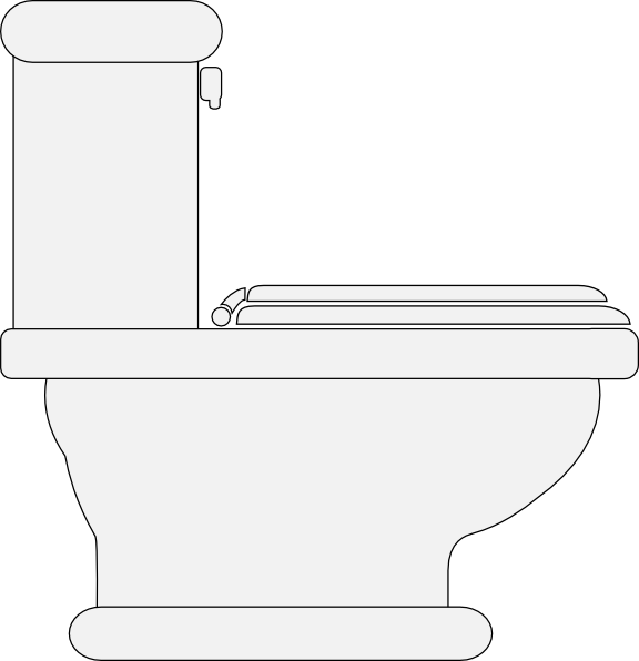 Toilet Seat Closed Clip Art at Clker.com - vector clip art online