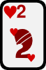 Two Of Hearts Clip Art