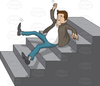 Man Slipping Clipart Image