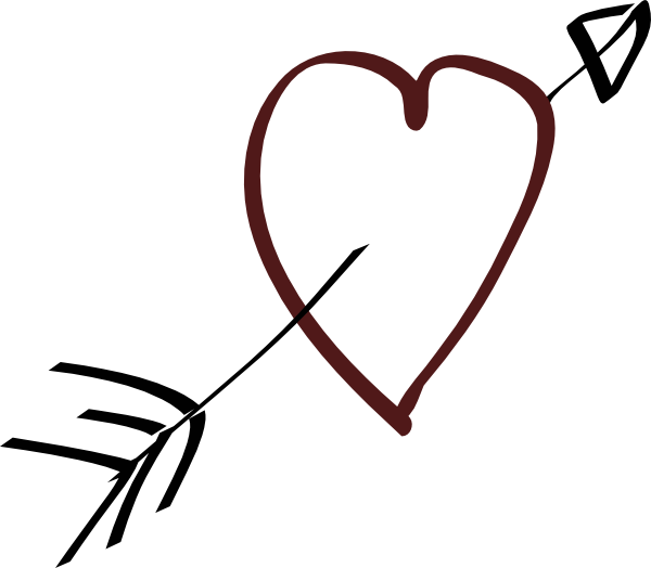 free clipart heart with arrow - photo #3