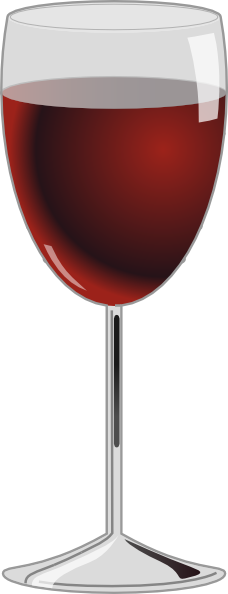Glass Of Wine 2 Clip Art at  - vector clip art online, royalty  free & public domain
