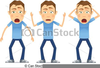 Person Getting Shocked Clipart Image