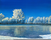 Frozen Pond Clipart Image