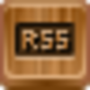 Free Wood Button Rss Button Image