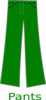 Green Pants Clip Art
