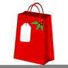 Christmas Shopping Bag Clipart Image