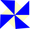 Blue Pinwheel Clip Art