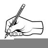 Check Writing Clipart Image