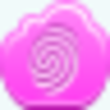 Free Pink Cloud Finger Print Image