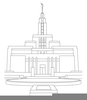 Draper Temple Clipart Image