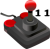 Joystick Eleven Clip Art