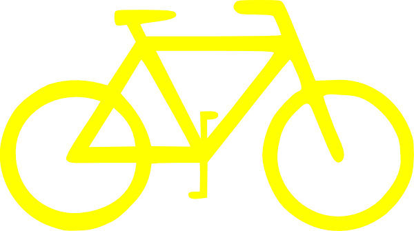 yellow bike clipart - photo #1