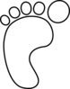 Gnome Foot White Clip Art