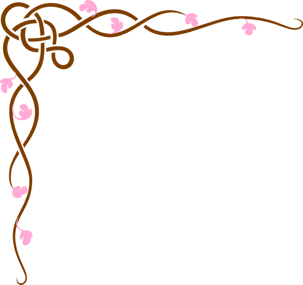 Pink/brown Floral Design Clip Art at Clker.com - vector clip art online