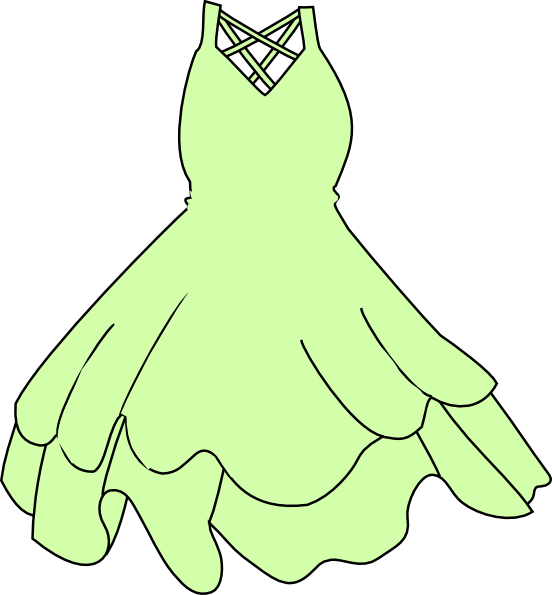 green dress clipart - photo #1