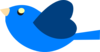 Blueheartbird Clip Art