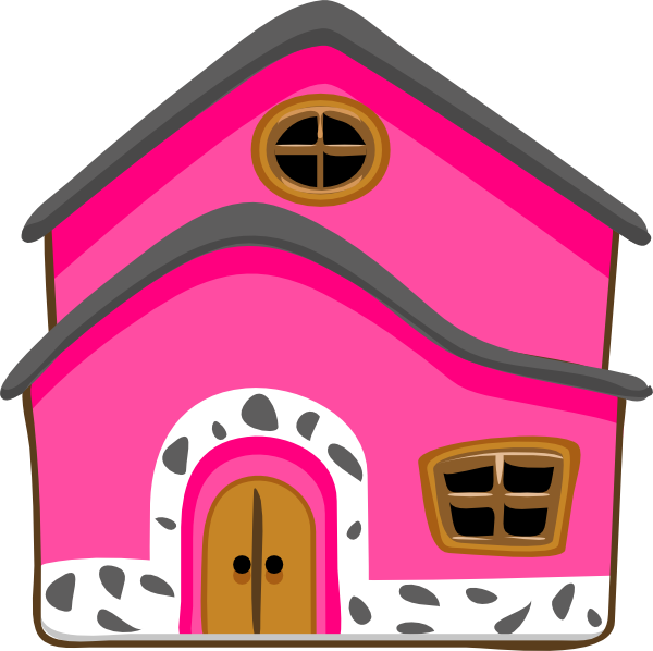 pink house clipart - photo #9