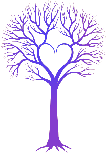 Blue/purple Tree Clip Art at Clker.com - vector clip art online