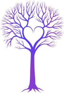 Blue/purple Tree Clip Art