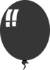 Gray Ballon Clip Art