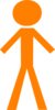 Infographic Orange Man Clip Art