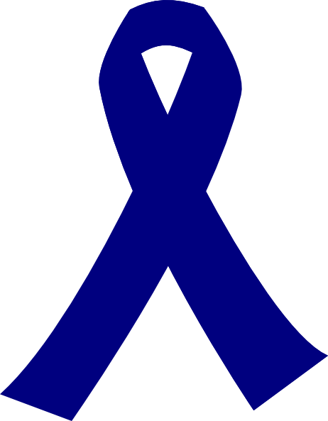 Dark Blue Cancer Ribbon Clip Art at  - vector clip art online,  royalty free & public domain