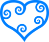 Heart Blue Clip Art