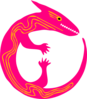 Pink Lizard Clip Art