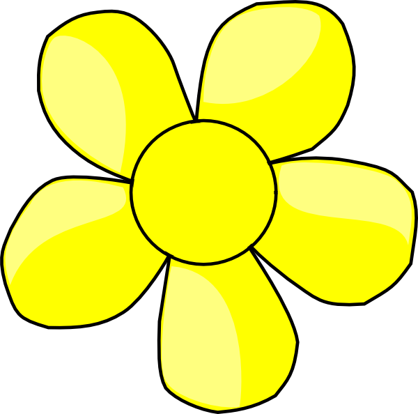 free clipart yellow flowers - photo #10