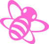 Pink Bee Clip Art