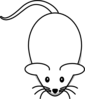 Mouse With Smaller Ears Clip Art