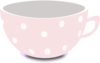 Pink Polka Dot Mug Clip Art