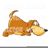Clipart Of Dog Sniffing The Ground Image