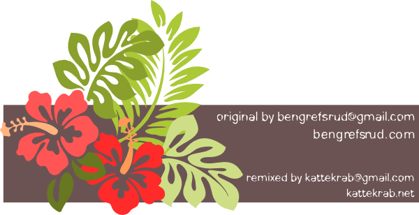 Hibiscus Remixed clip art