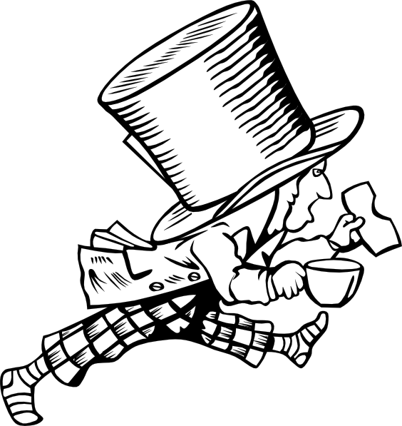 mad hatter hat clipart - photo #21