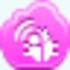 Free Pink Cloud Radio Bug Image